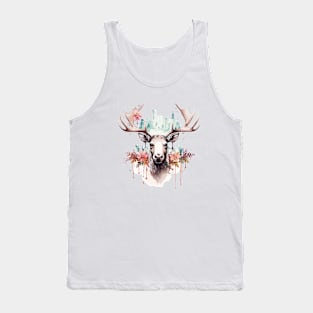 Stag Deer Animal Beauty Nature Wildlife Discovery Tank Top